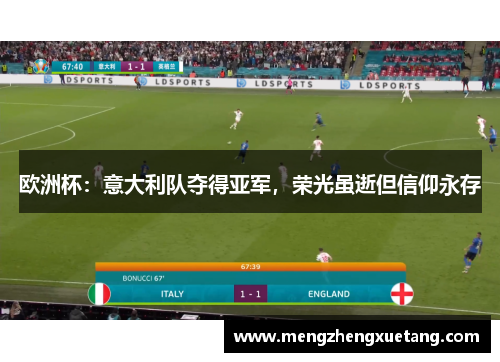 欧洲杯：意大利队夺得亚军，荣光虽逝但信仰永存